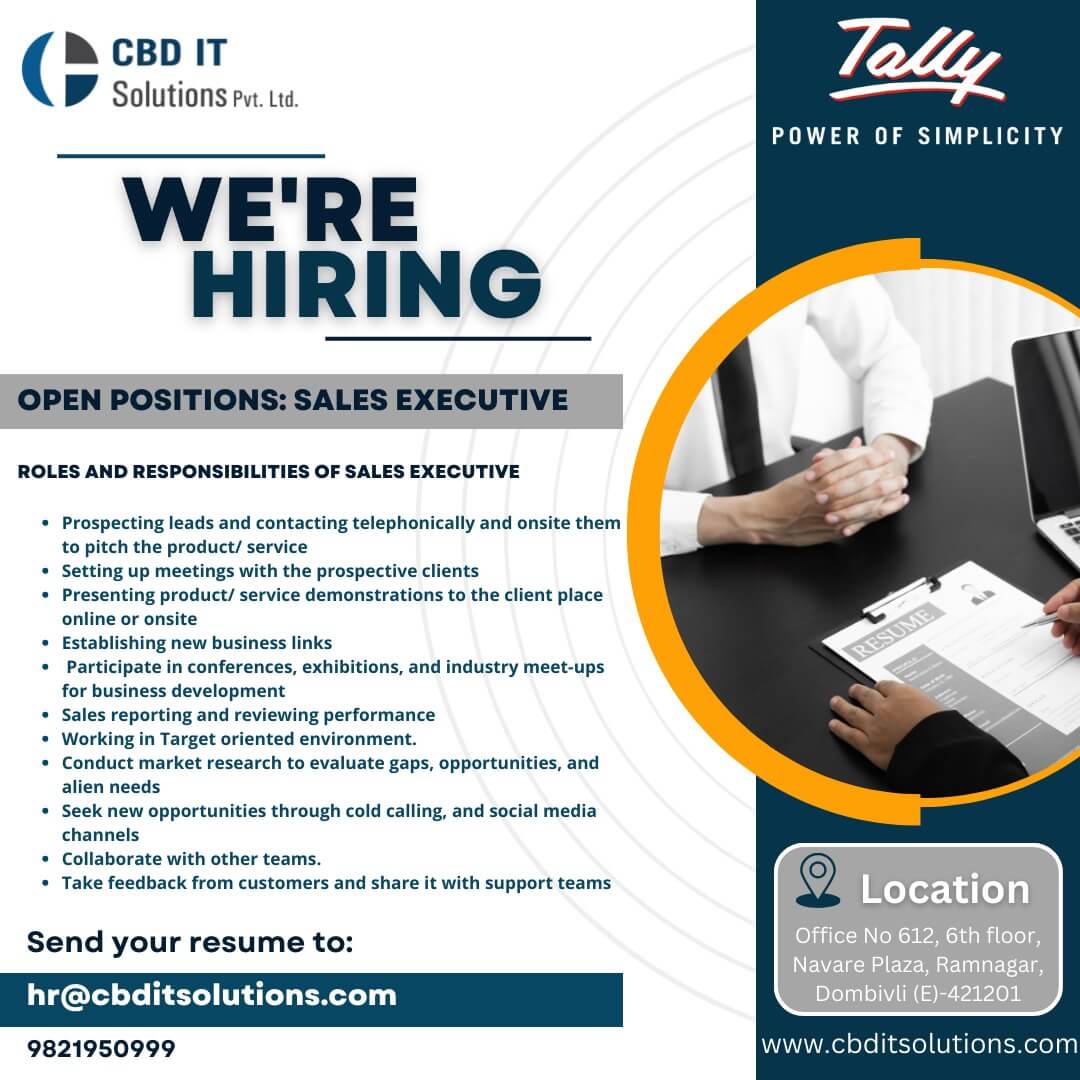 Career - CBD IT SOLUTIONS
