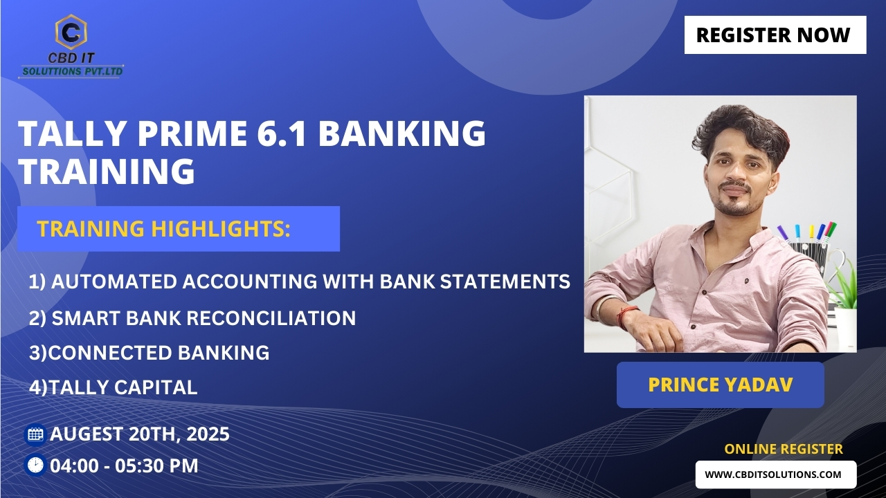 Tally Prime 6.1 Banking Training