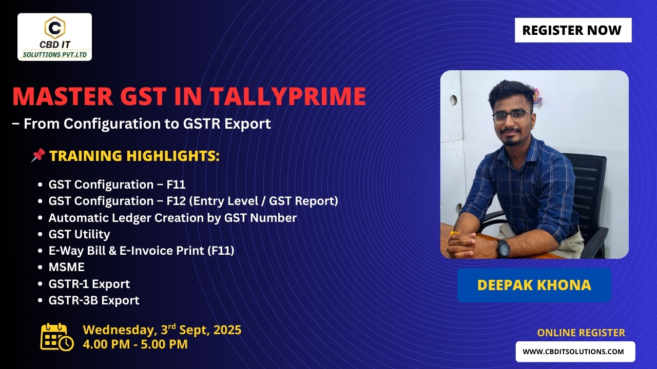 Master GST in TallyPrime – From Configuration to GSTR Export