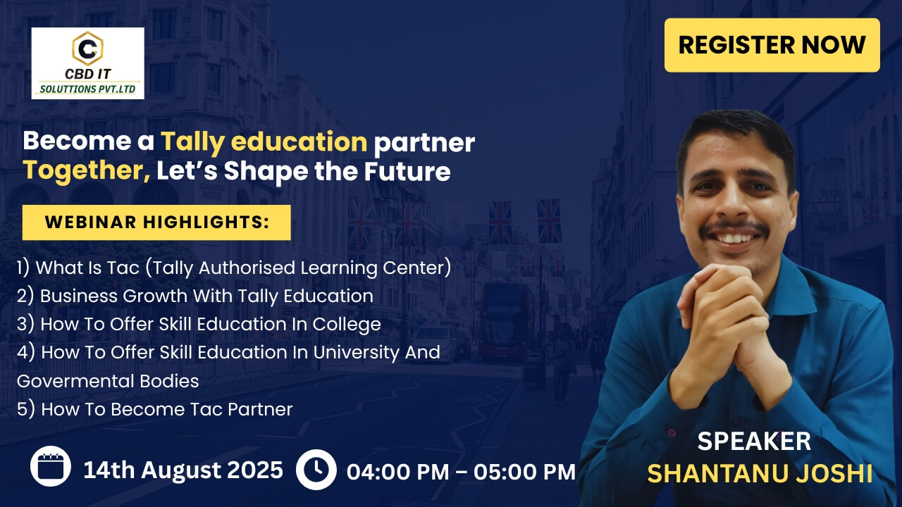 Become a Tally education partner Together, Let’s Shape the Future.