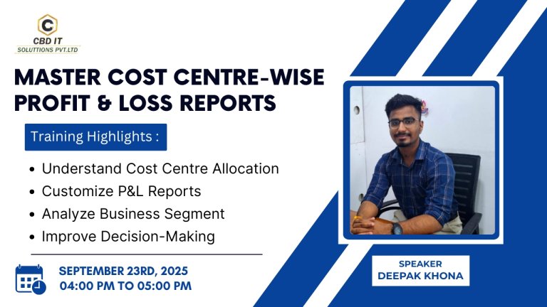Cost Centre-wise profit & Loss Reports
