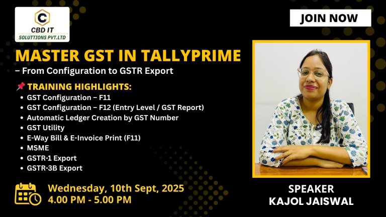 Master GST in tally prime