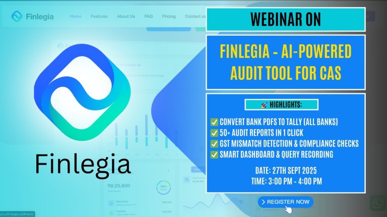 Finlegia – a smart audit tool built for Indian Chartered Accountant firms