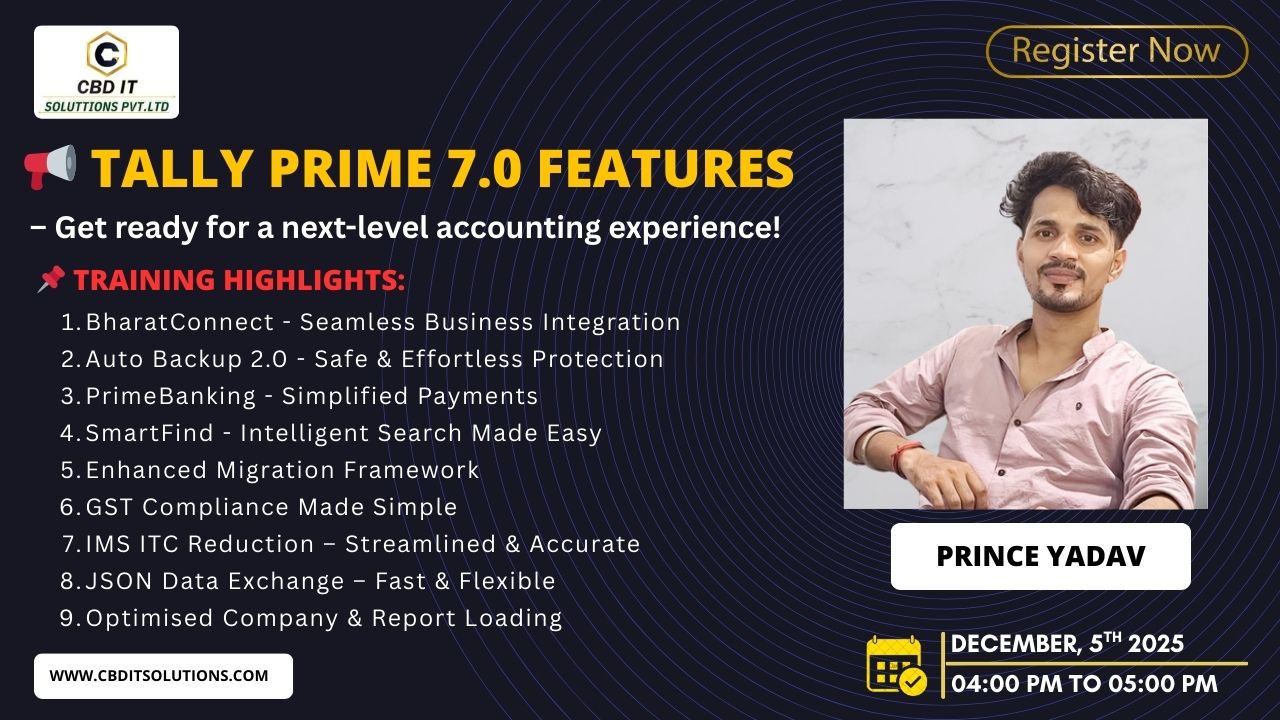 Tally Prime 7.0 Features