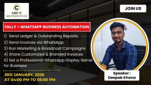 Webinar On Tally + WhatsApp Business Automation