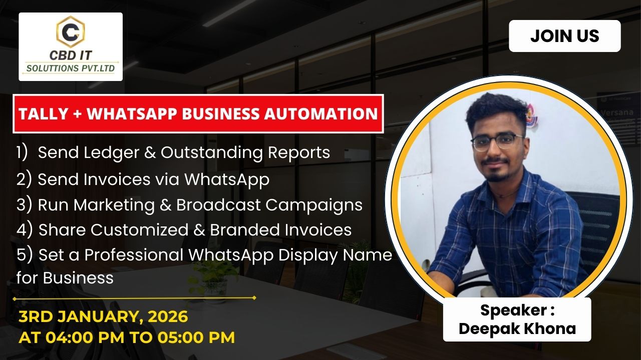 Webinar On Tally + WhatsApp Business Automation