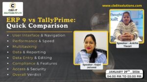 ERP 9 vs TallyPrime: Quick Comparison