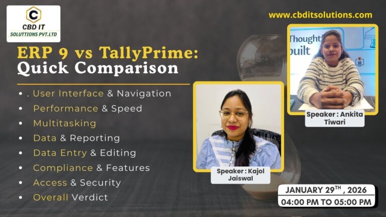 ERP 9 vs TallyPrime: Quick Comparison