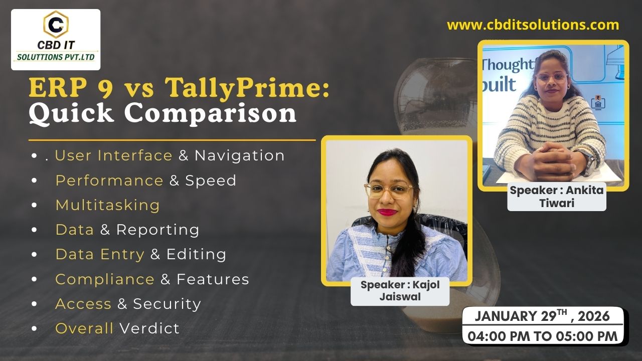 ERP 9 vs TallyPrime: Quick Comparison