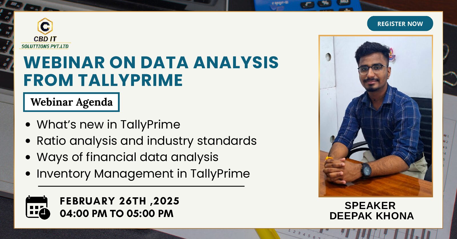 Webinar on Data analysis from TallyPrime