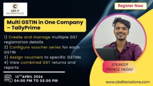 Multi GSTIN in one company – TallyPrime