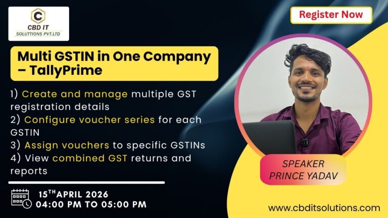 Multi GSTIN in one company - TallyPrime
