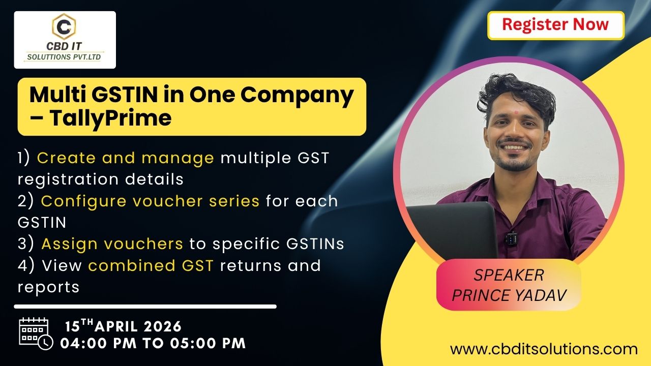 Multi GSTIN in one company – TallyPrime