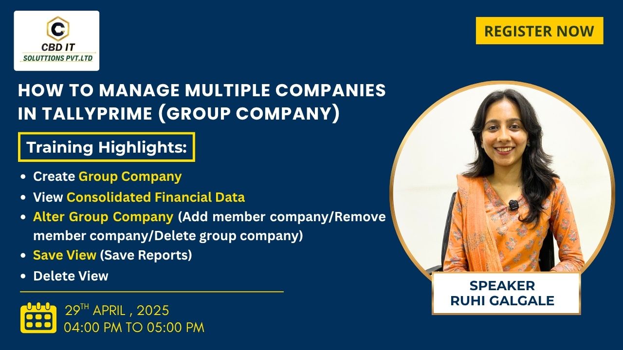 HOW TO MANAGE MULTIPLE COMPANIES IN TALLYPRIME (GROUP COMPANY)