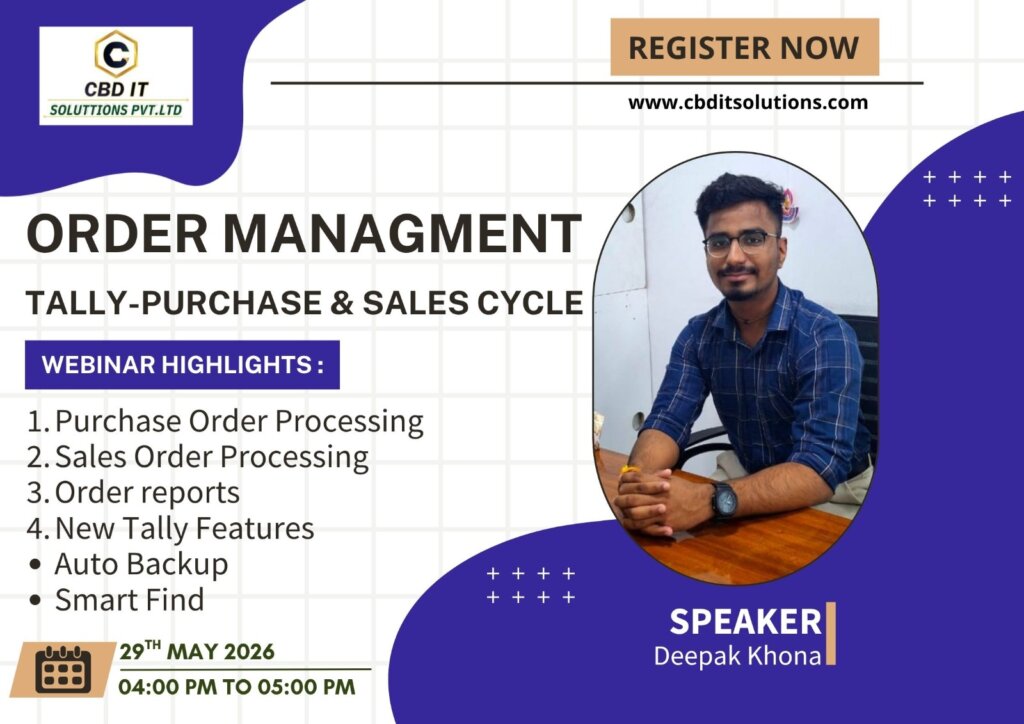 Order Management In tally – Purchase & sales cycle