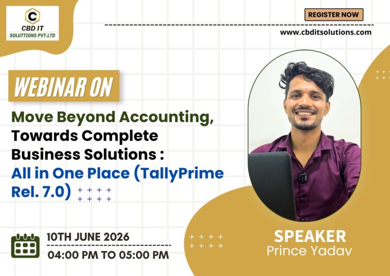 Move Beyond Accounting, Towards Complete Business Solutions : All in One Place (TallyPrime Rel. 7.0)