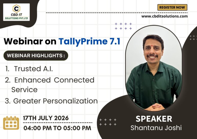 Webinar on TallyPrime 7.1