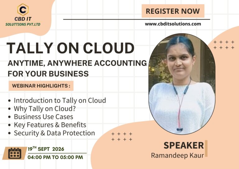Tally on Cloud – Anytime, Anywhere Accounting for Your Business